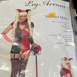 Leg Avenue Mischief Maker Kids Costume - Red and Black